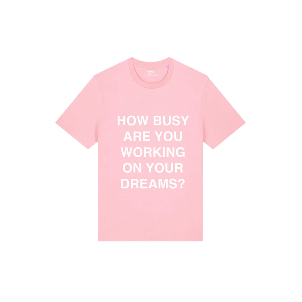 DREAMINGBUSY How Busy Helvetica T-Shirt Bubble Gum