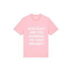 DREAMINGBUSY How Busy Helvetica T-Shirt Bubble Gum