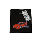 DREAMINGBUSY Painted Fast Car T-Shirt Black