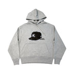 DREAMINGBUSY Painted Yankee Cap Hoodie Grey
