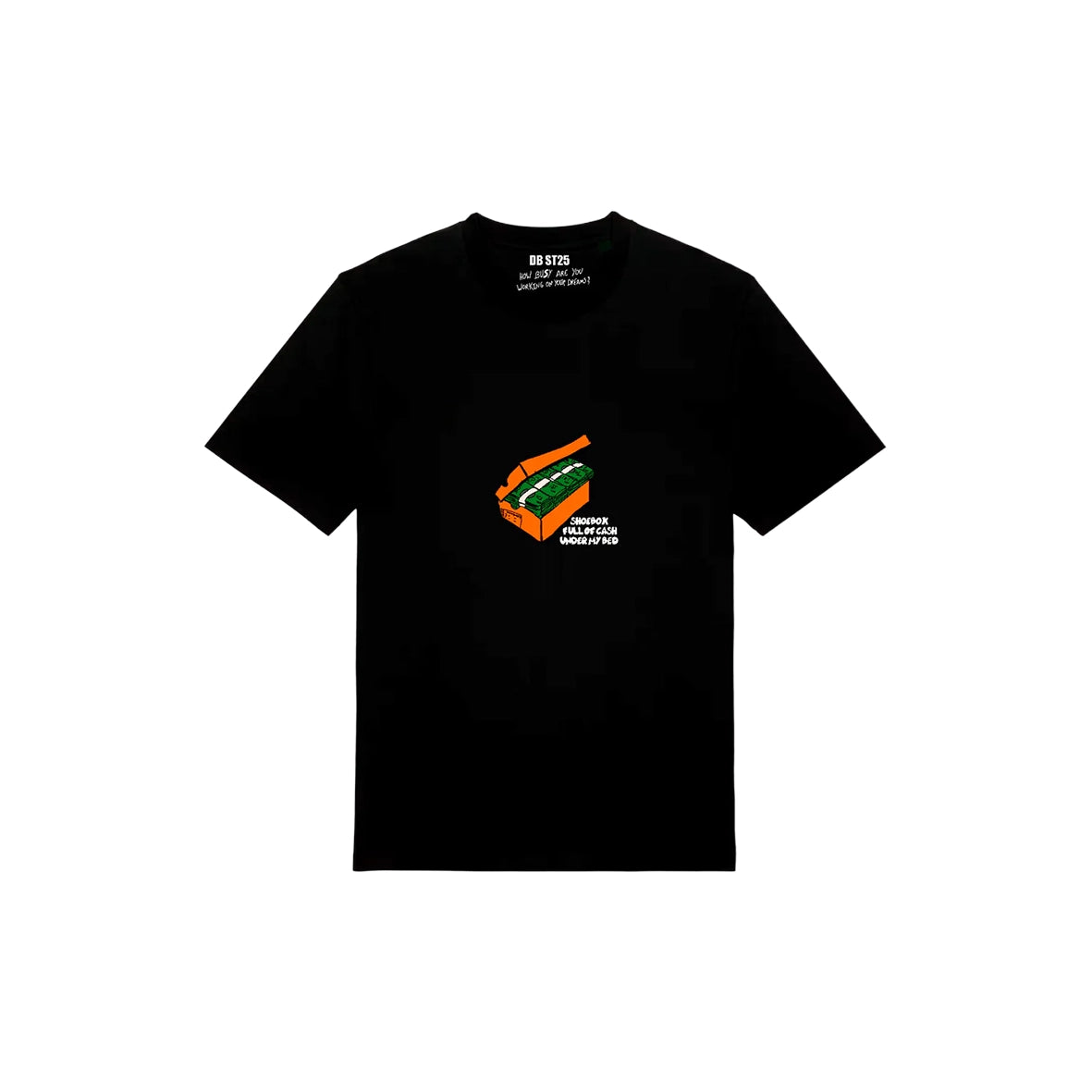 DREAMINGBUSY Shoe Box Money T-Shirt Black