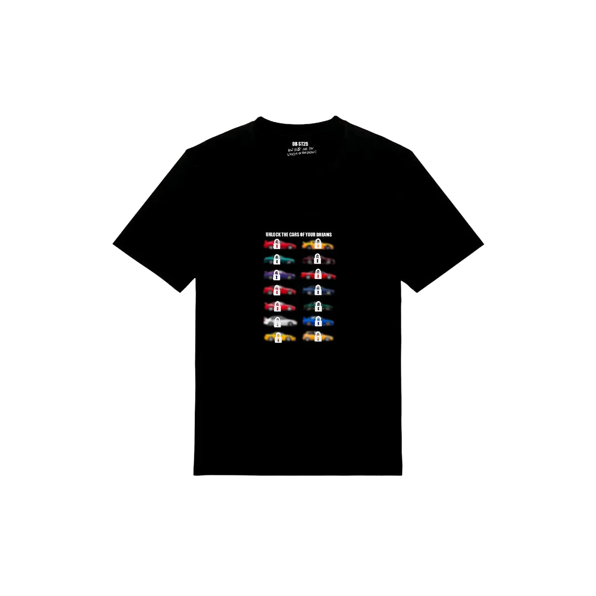 DREAMINGBUSY Unlock Dream Cars T-Shirt Black