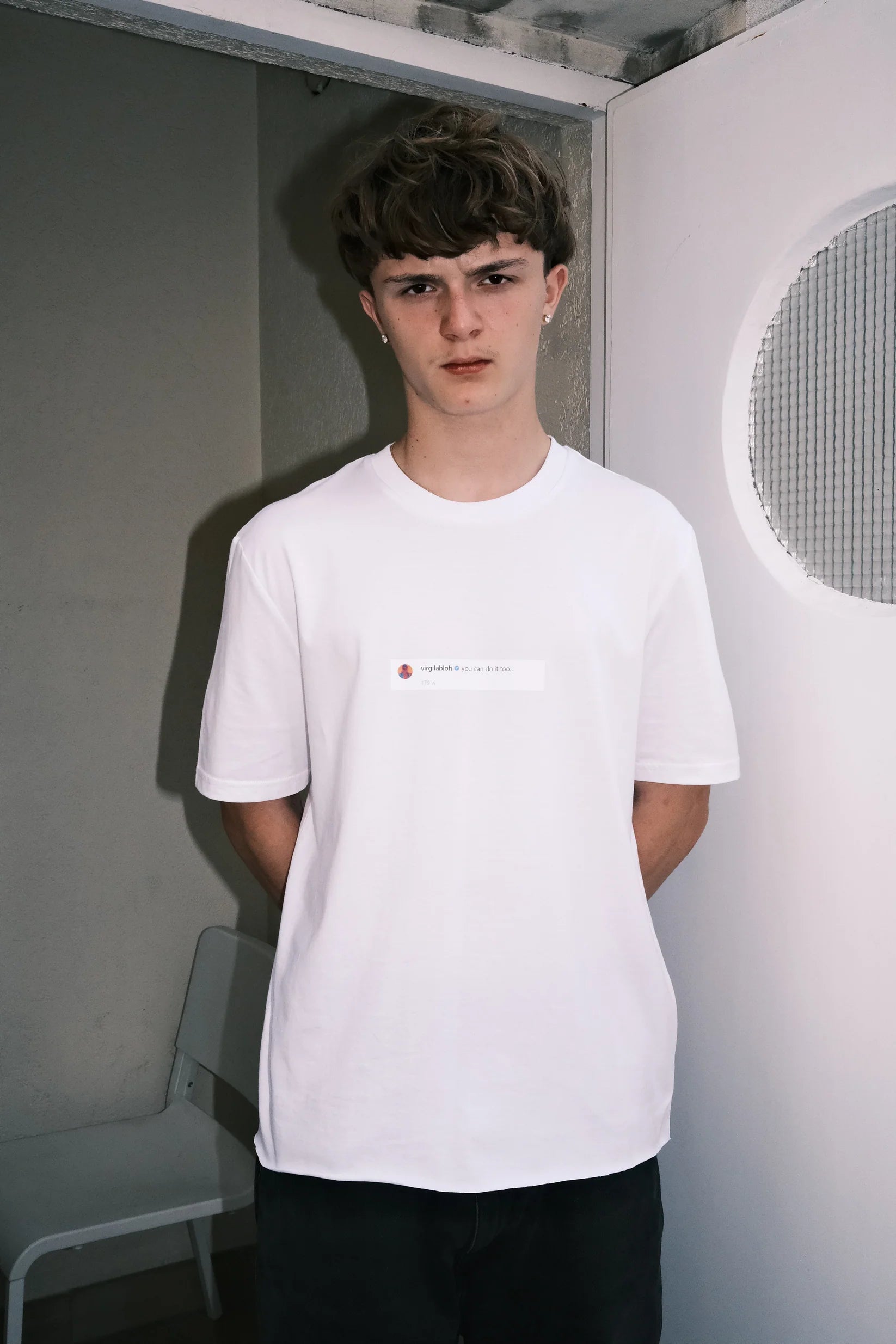 DREAMINGBUSY Virgil Insta Comment T-Shirt White
