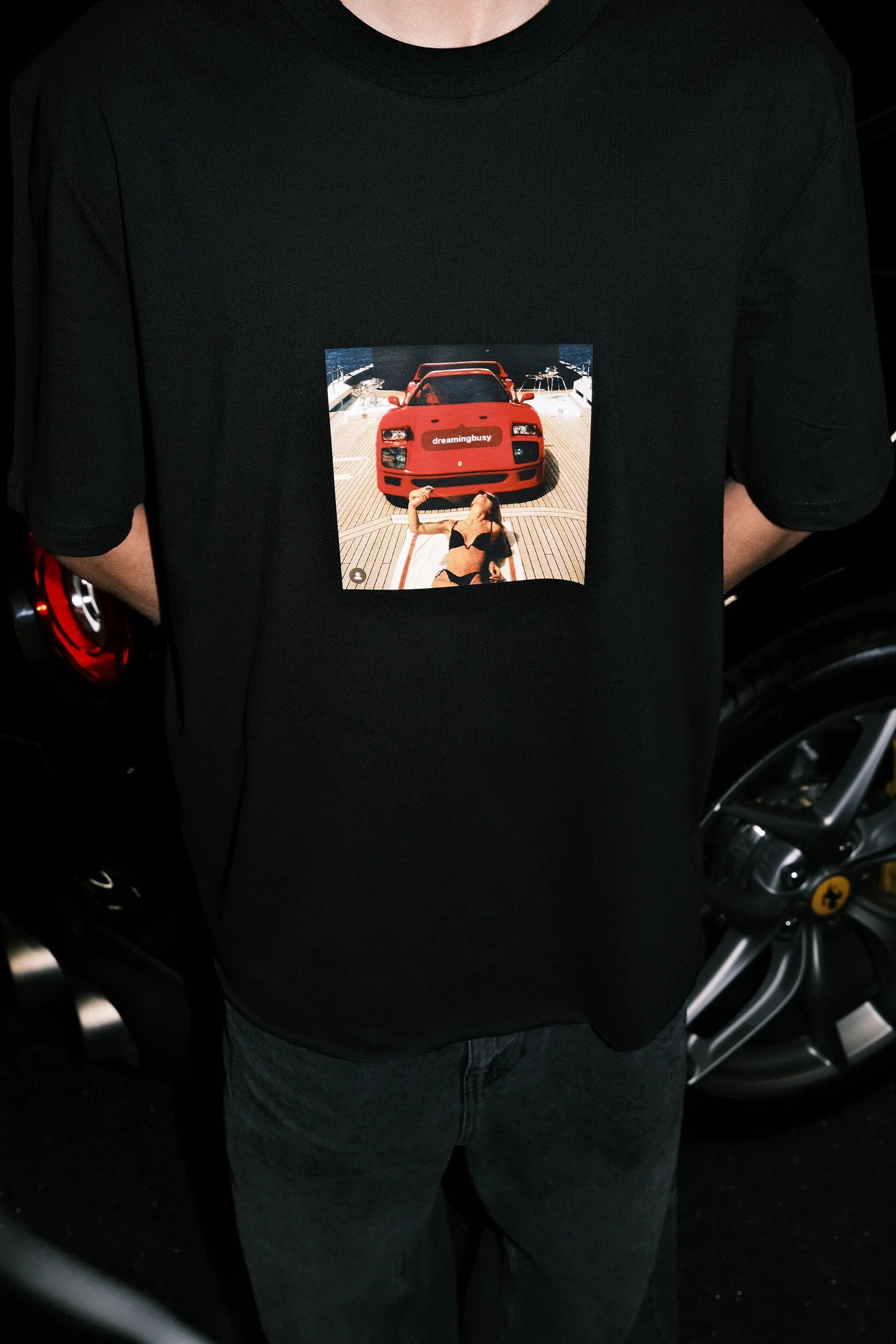 DREAMINGBUSY Dream Insta Picture T-Shirt Black