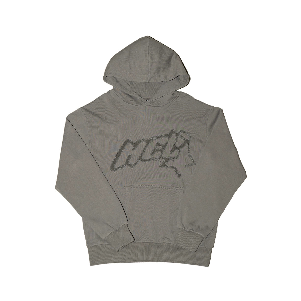 HUSTLER CLUB Hoodie Cement Grey