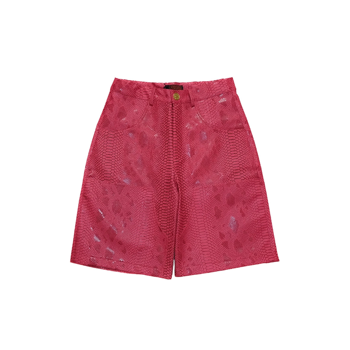 LONSOM Fantasy Leather Jorts Fuchsia