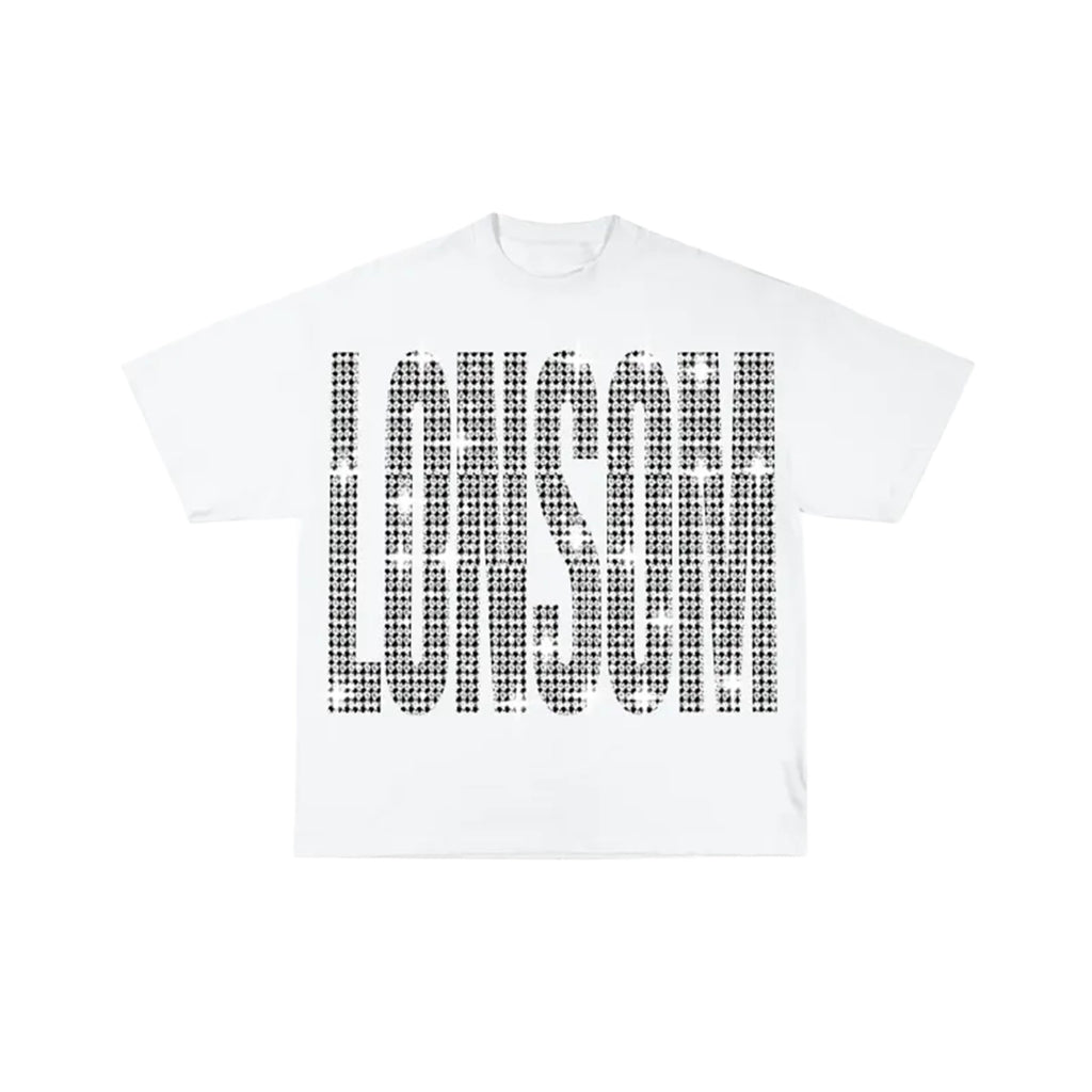 LONSOM Rhinestone T-Shirt White
