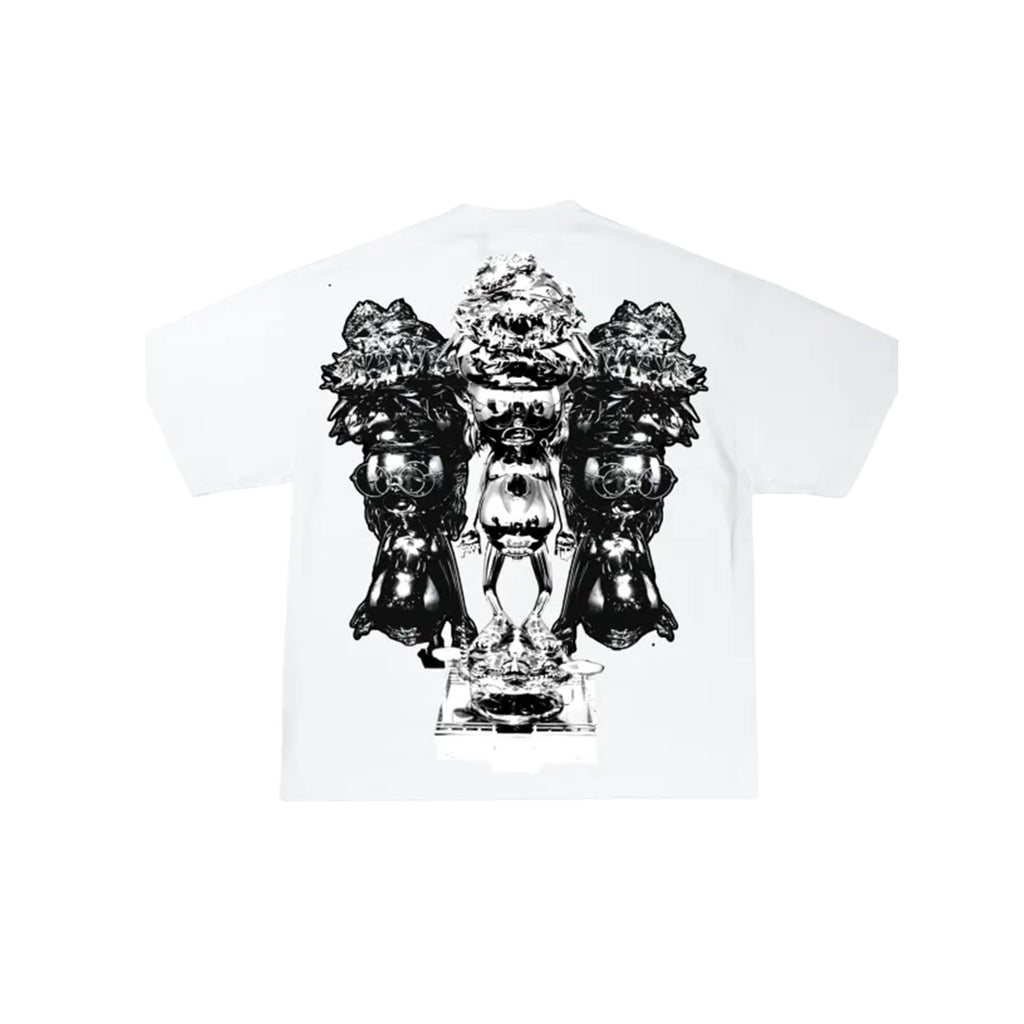 LONSOM Rhinestone T-Shirt White