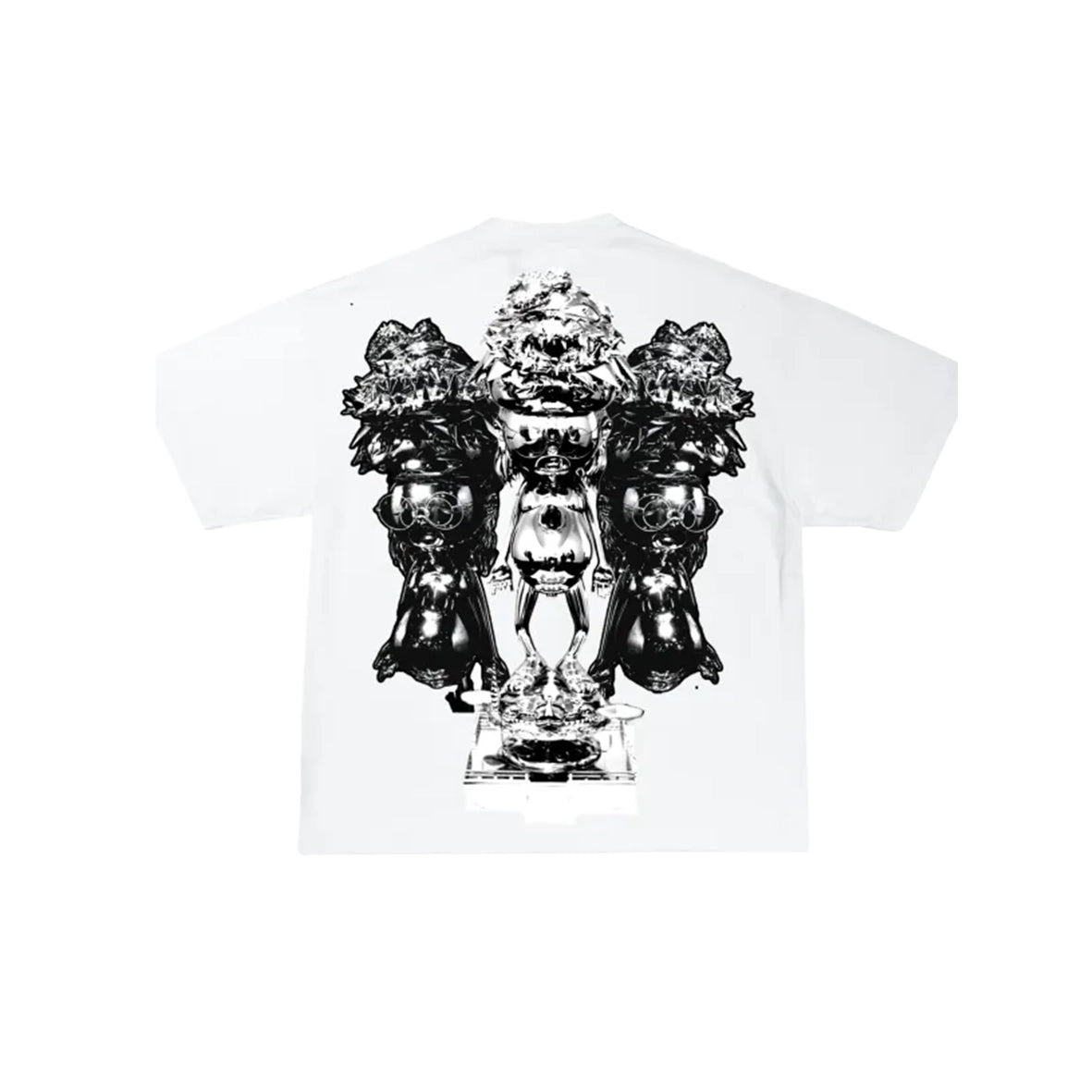 LONSOM Rhinestone T-Shirt White