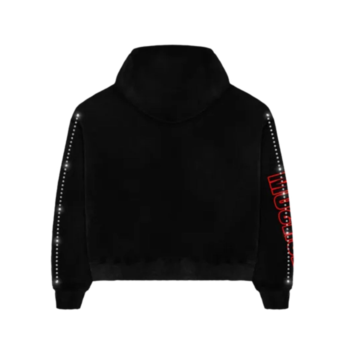 the source LONSOM Rhinestone Zip Hoodie