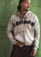 LONSOM Skull Zipper Brown