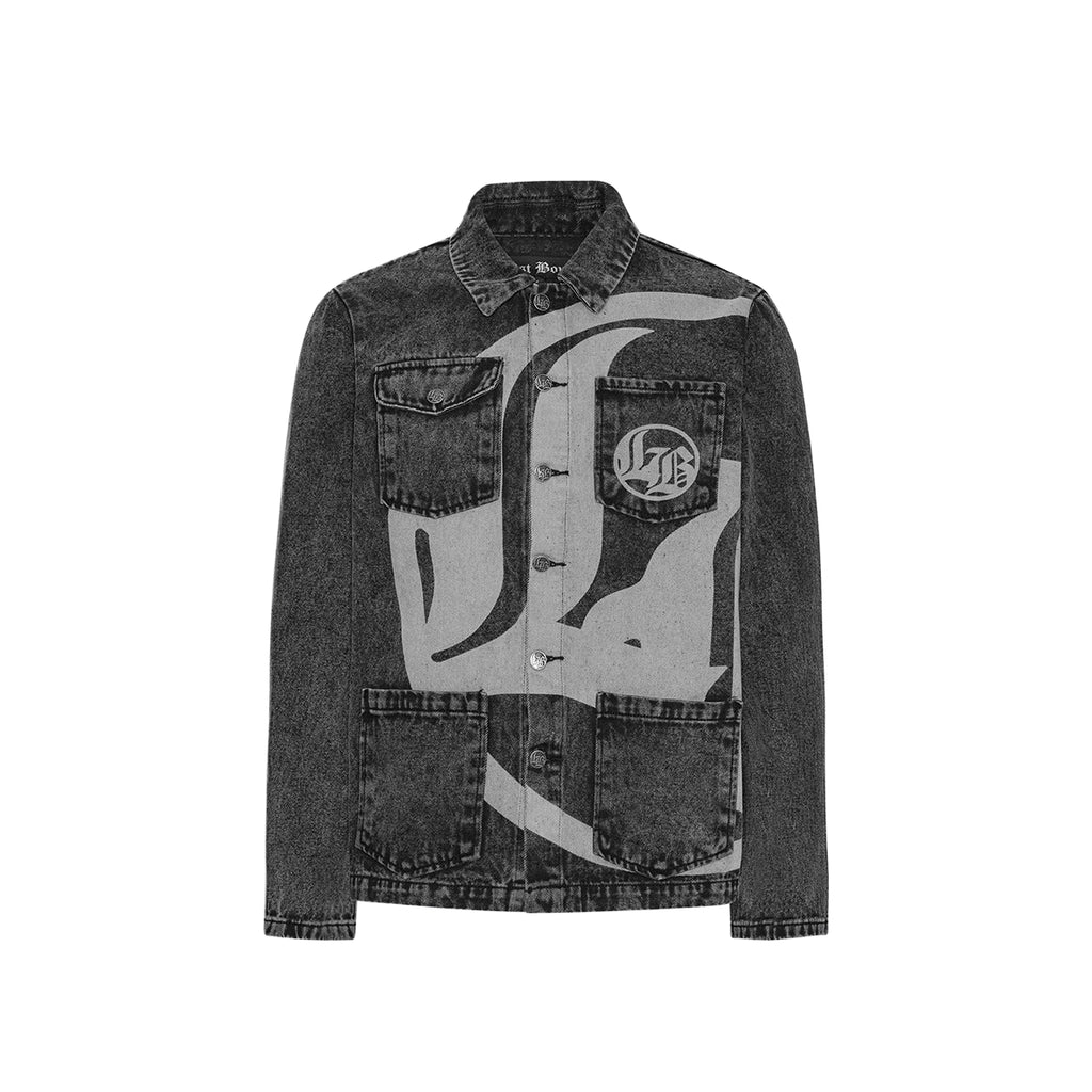 LOST BOYS ARCHIVES Logo Denim Jacket Black