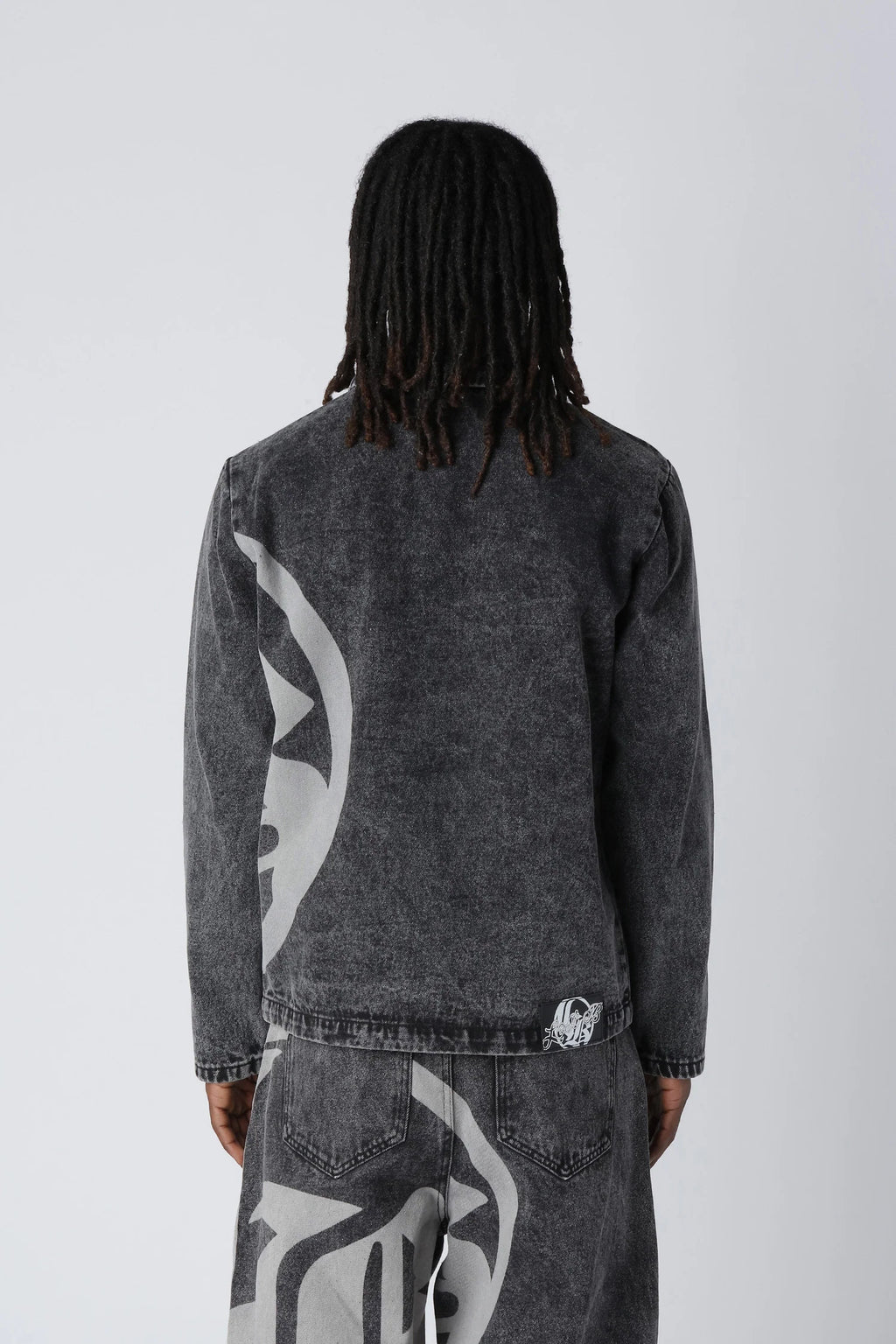 LOST BOYS ARCHIVES Logo Denim Jacket Black