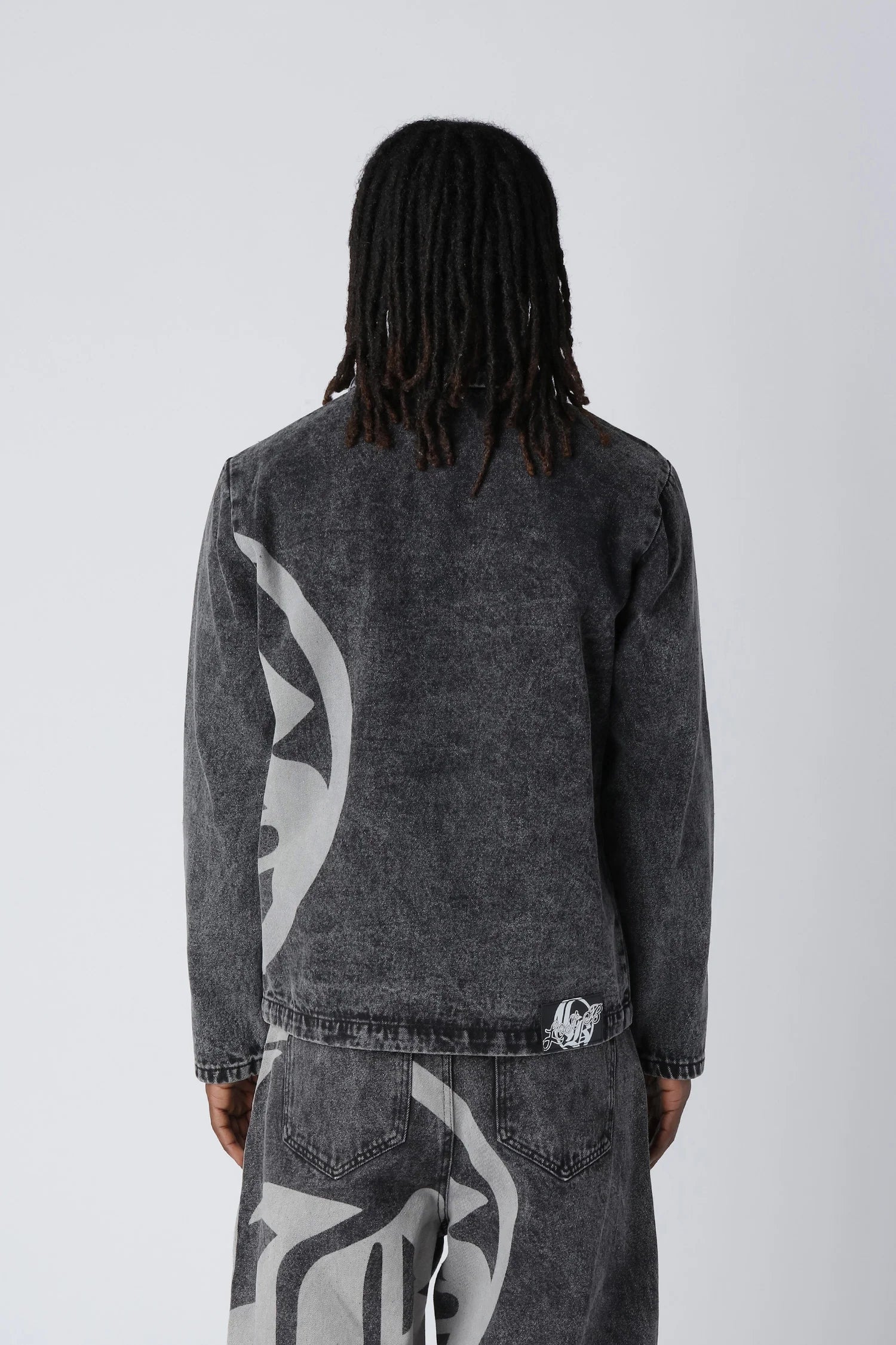 LOST BOYS ARCHIVES Logo Denim Jacket Black