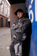 LOST BOYS ARCHIVES Logo Denim Jacket Black