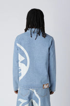 LOST BOYS ARCHIVES Logo Denim Jacket Light Blue