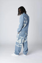 LOST BOYS ARCHIVES Logo Denim Jacket Light Blue