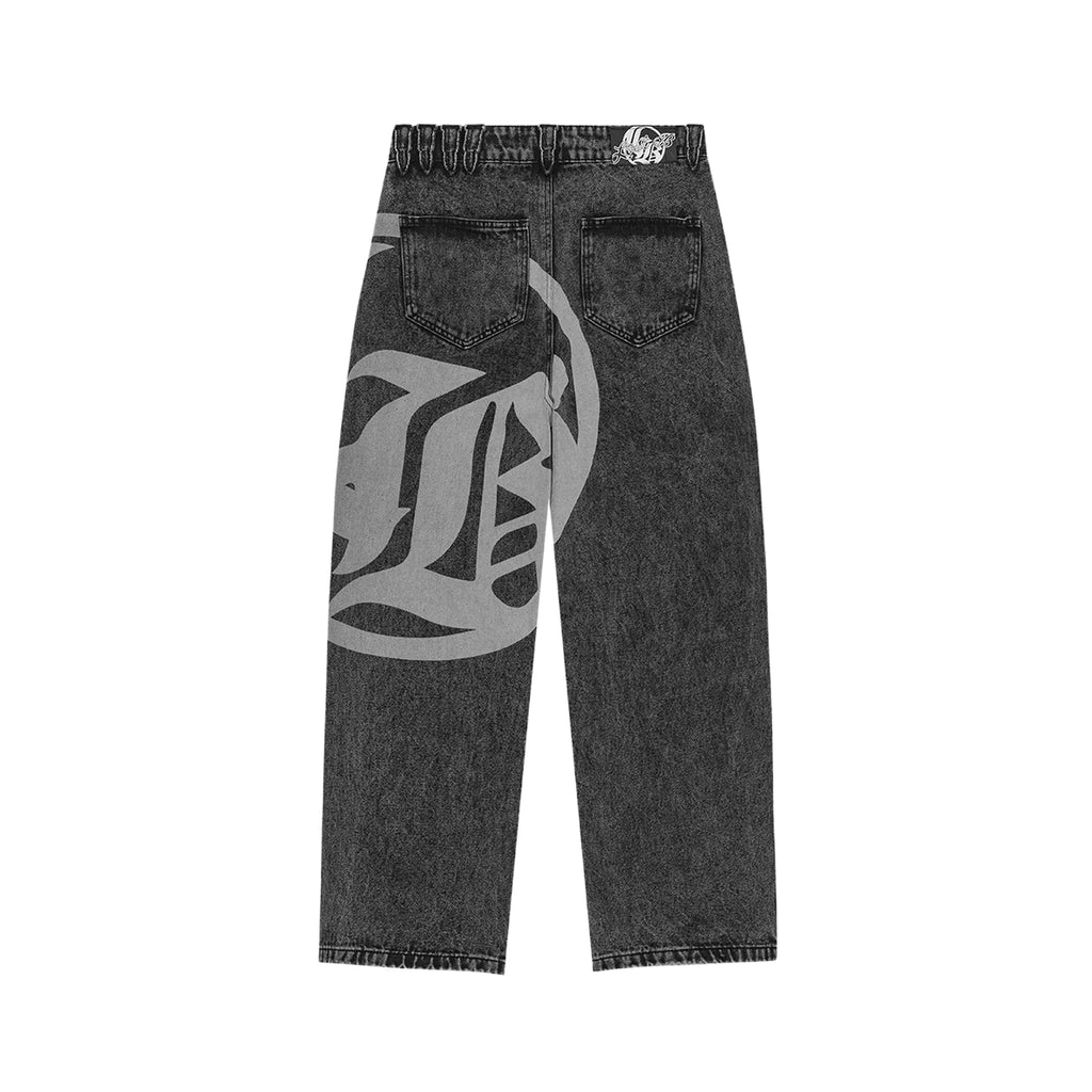 LOST BOYS ARCHIVES Logo Denim Jeans Black