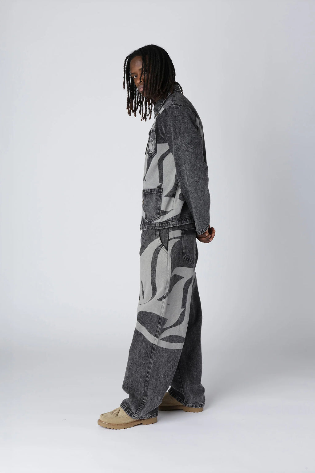 LOST BOYS ARCHIVES Logo Denim Jeans Black