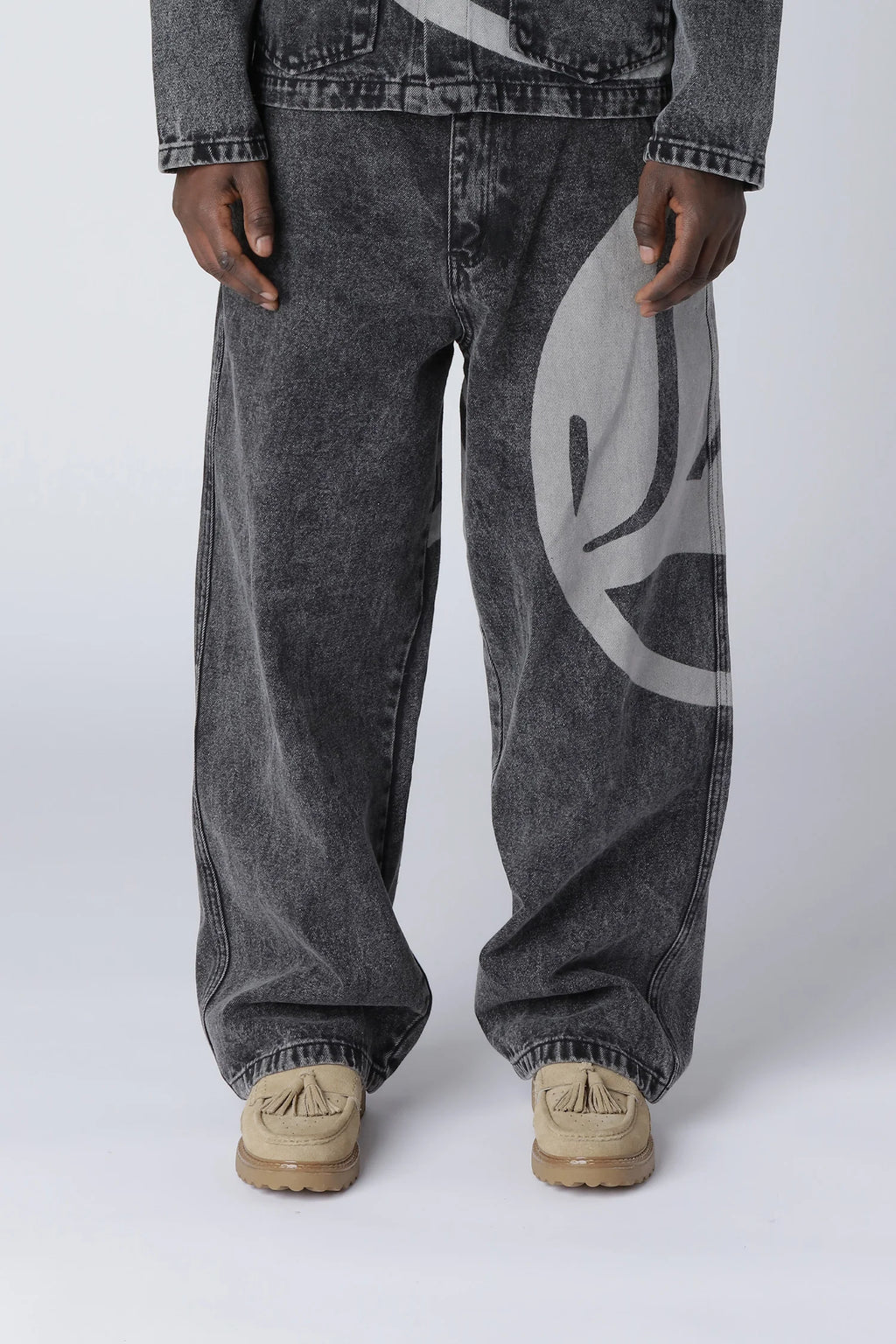 LOST BOYS ARCHIVES Logo Denim Jeans Black