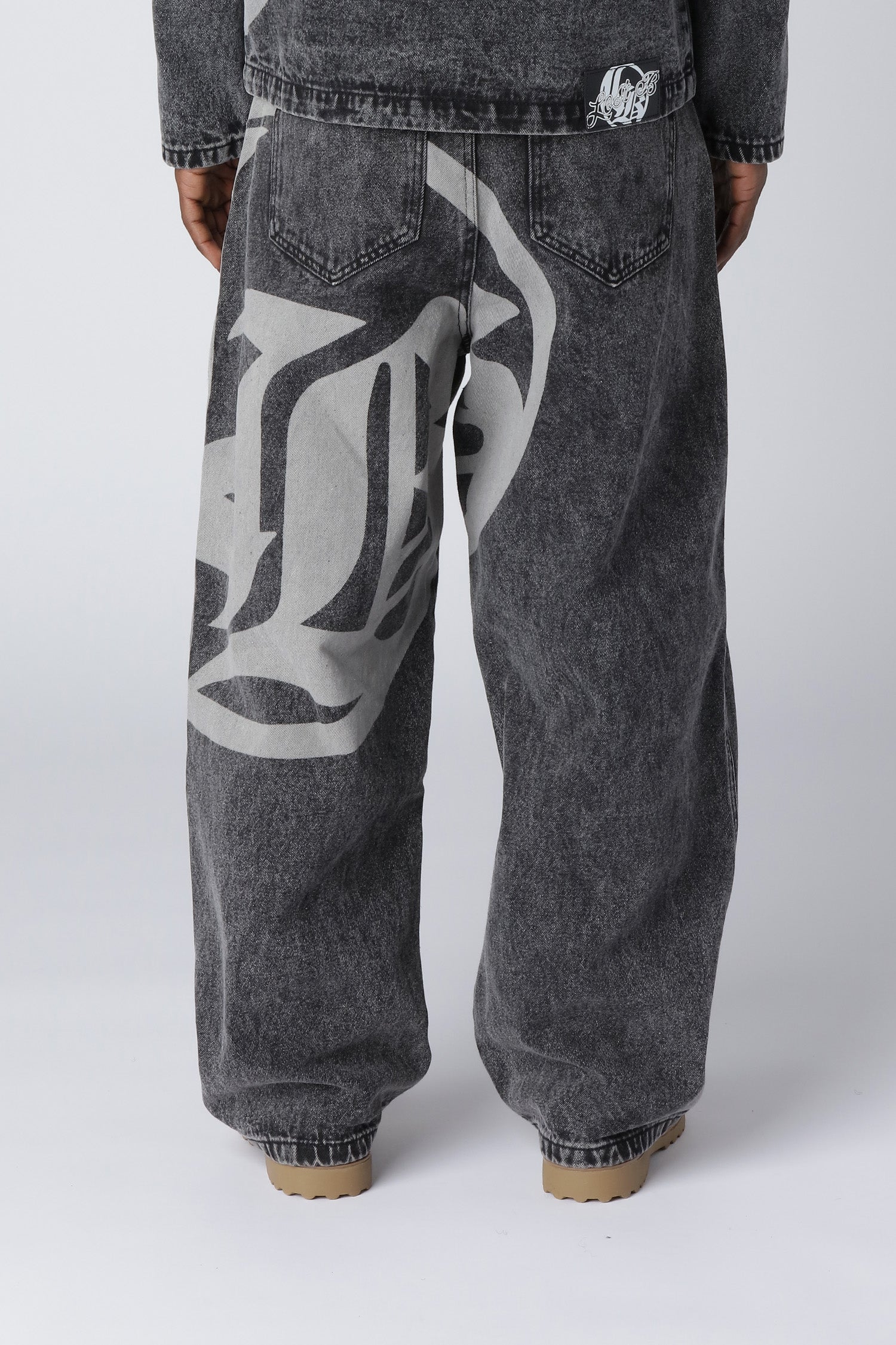 LOST BOYS ARCHIVES Logo Denim Jeans Black