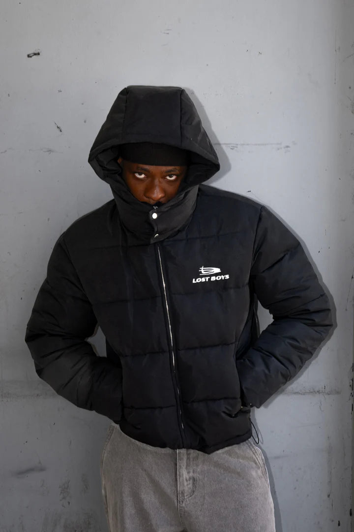 LOST BOYS ARCHIVES Puffer Jacket Black