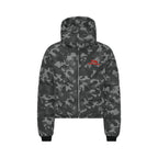 LOST BOYS ARCHIVES Puffer Jacket Black Logo Camouflage