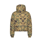LOST BOYS ARCHIVES Puffer Jacket Green Logo Camouflage