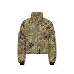 LOST BOYS ARCHIVES Puffer Jacket Green Logo Camouflage