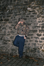 LOST BOYS ARCHIVES Puffer Jacket Green Logo Camouflage