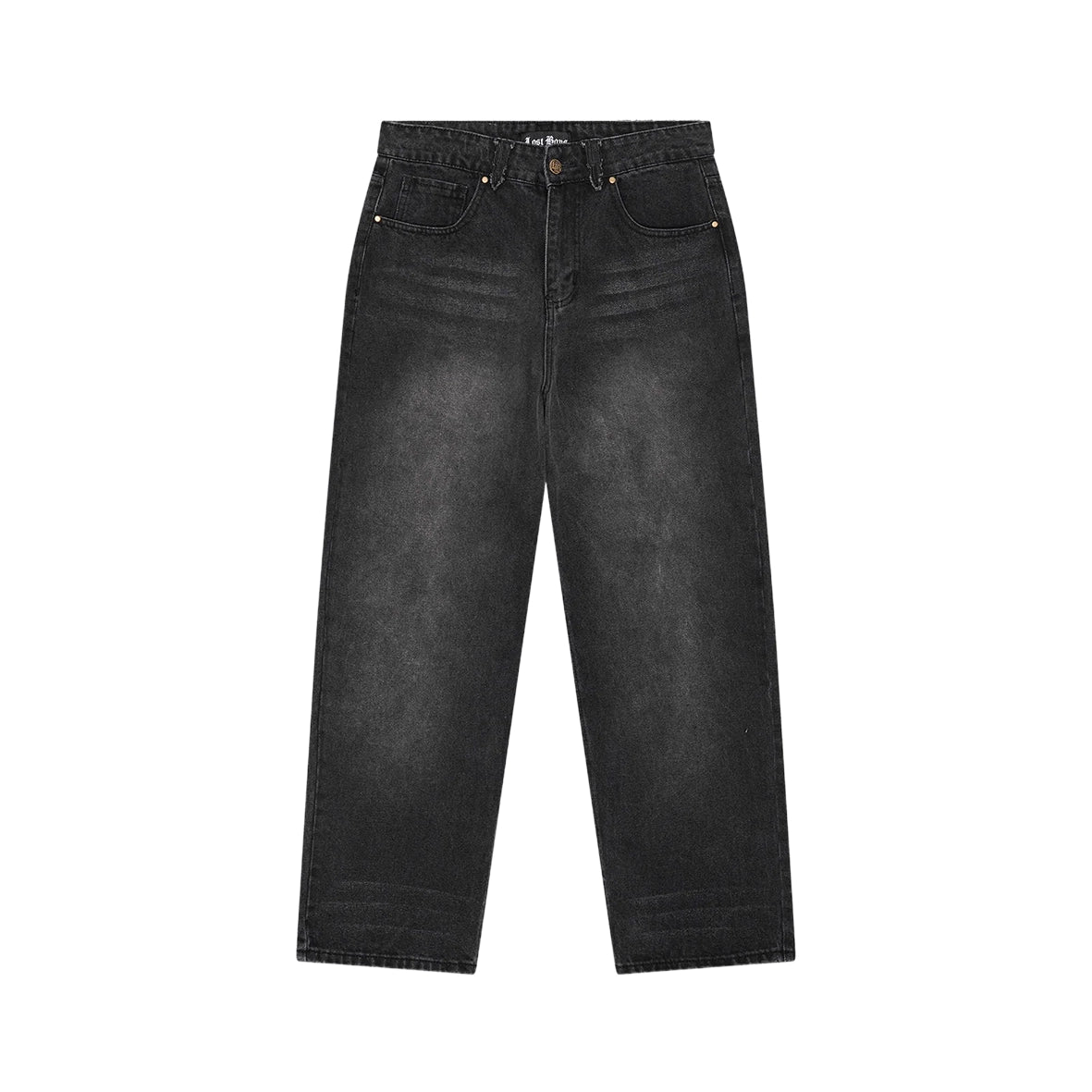 LOST BOYS ARCHIVES Sandblasted Everyday Jeans Washed Black