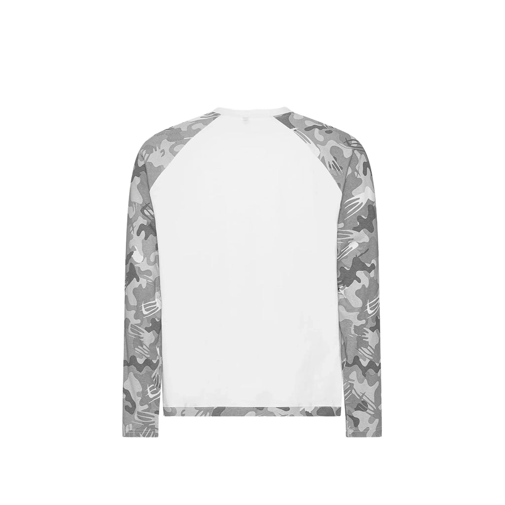 LOST BOYS ARCHIVES Script Logo Raglan Longsleeve Snow Camouflage