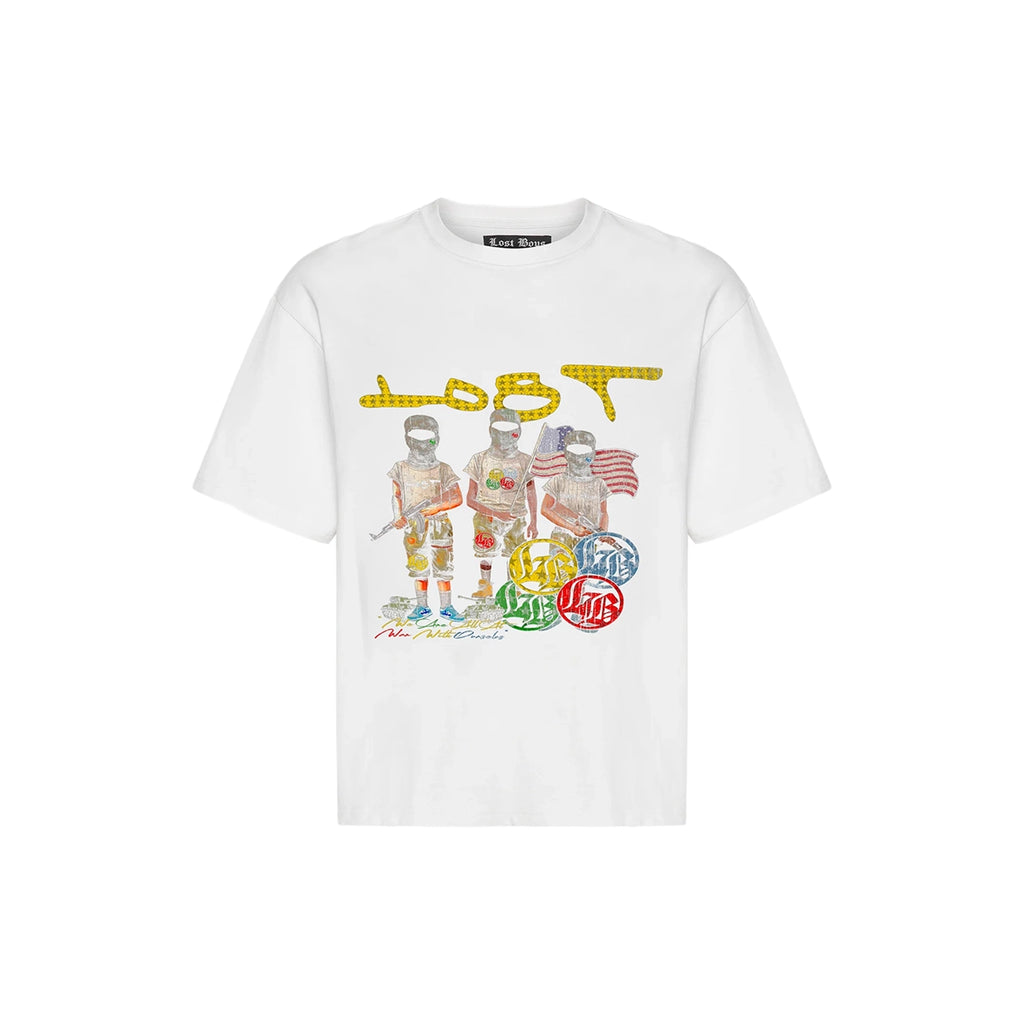 LOST BOYS ARCHIVES The War Within Graphic T-Shirt White
