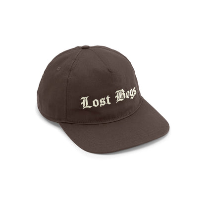 LOST BOYS ARCHIVES 5-Panel Logo Cap Brown