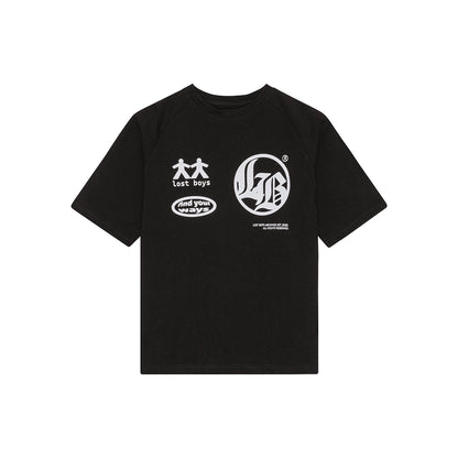 LOST BOYS ARCHIVES Logo Mania T-Shirt Black