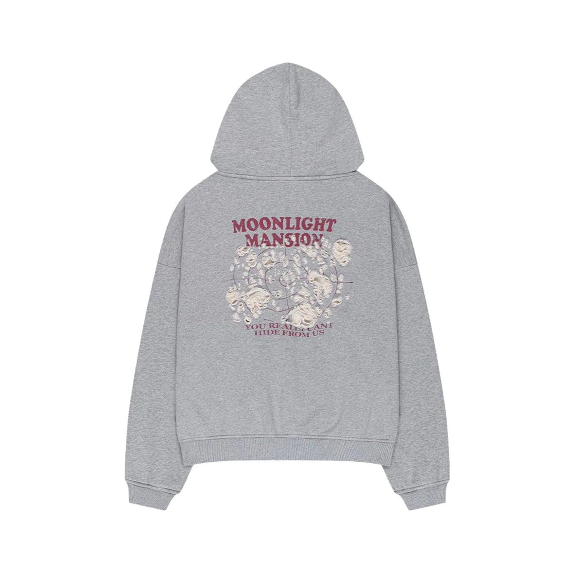 MOONLIGHT MANSION Gunshot Zip-Up Melange Grey