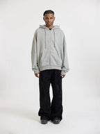 MOONLIGHT MANSION Gunshot Zip-Up Melange Grey