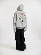 MOONLIGHT MANSION Gunshot Zip-Up Melange Grey