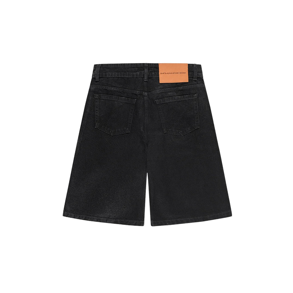 MOONLIGHT MANSION Jorts Waxed Black