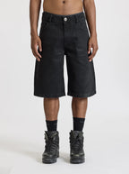 MOONLIGHT MANSION Jorts Waxed Black