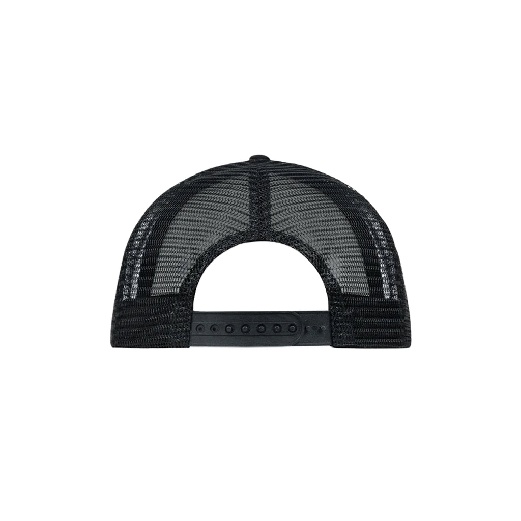 MOONLIGHT MANSION Mans!on Trucker Cap Black White