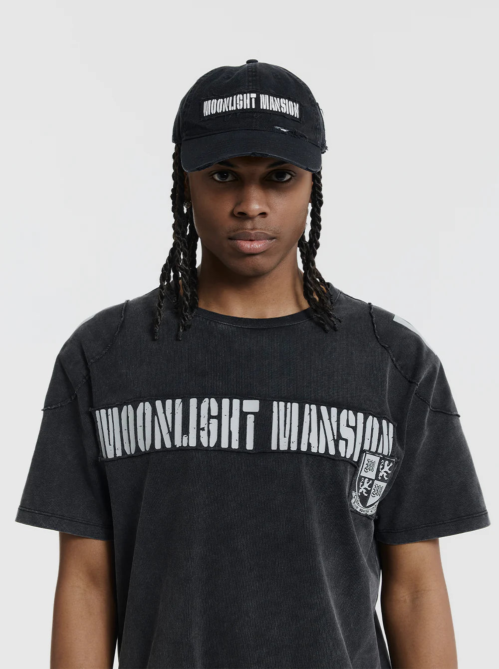 MOONLIGHT MANSION Military Cap Faded Black