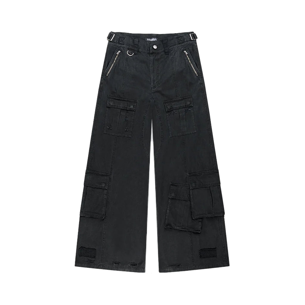 MOONLIGHT MANSION Military Cargopants Black