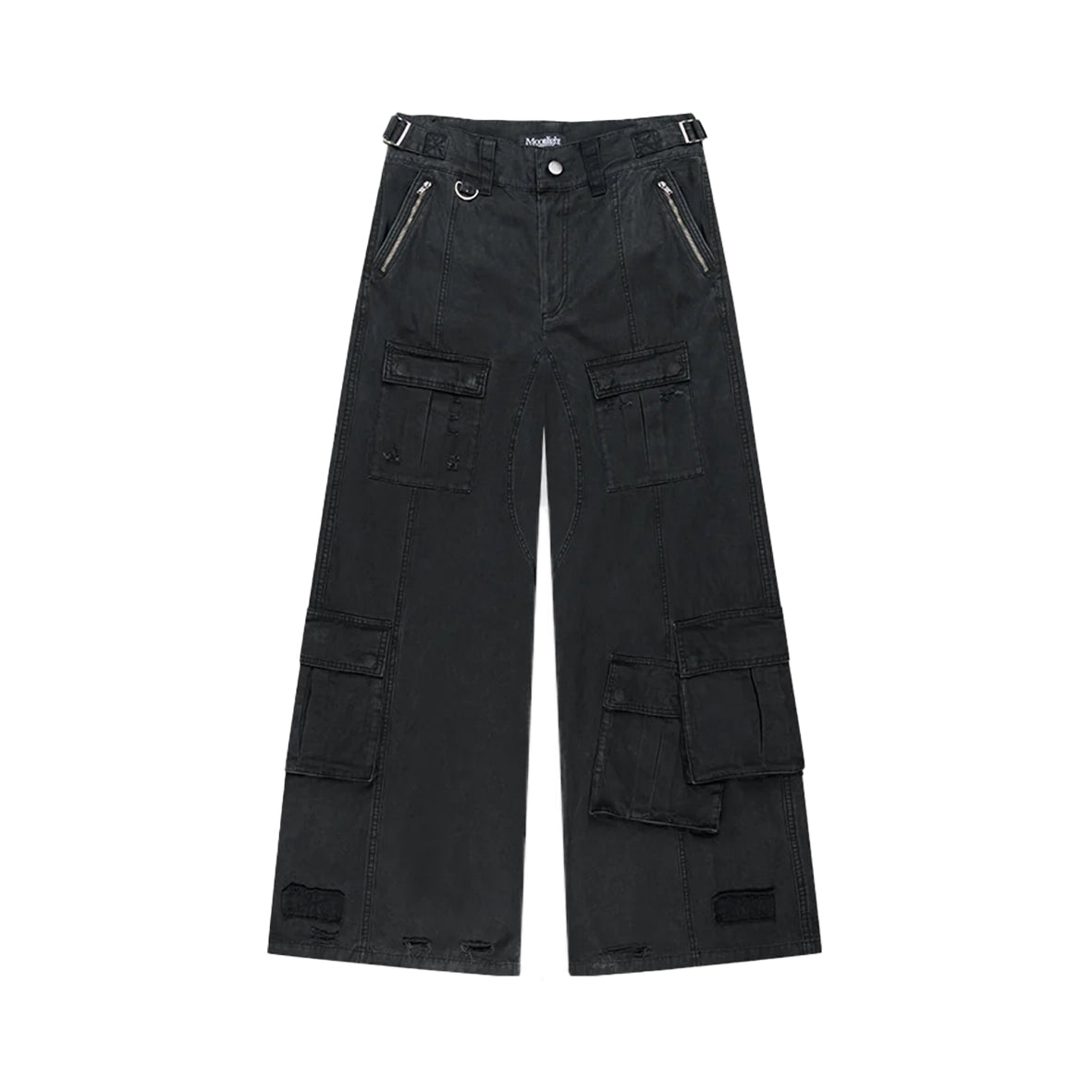 MOONLIGHT MANSION Military Cargopants Black