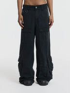 MOONLIGHT MANSION Military Cargopants Black