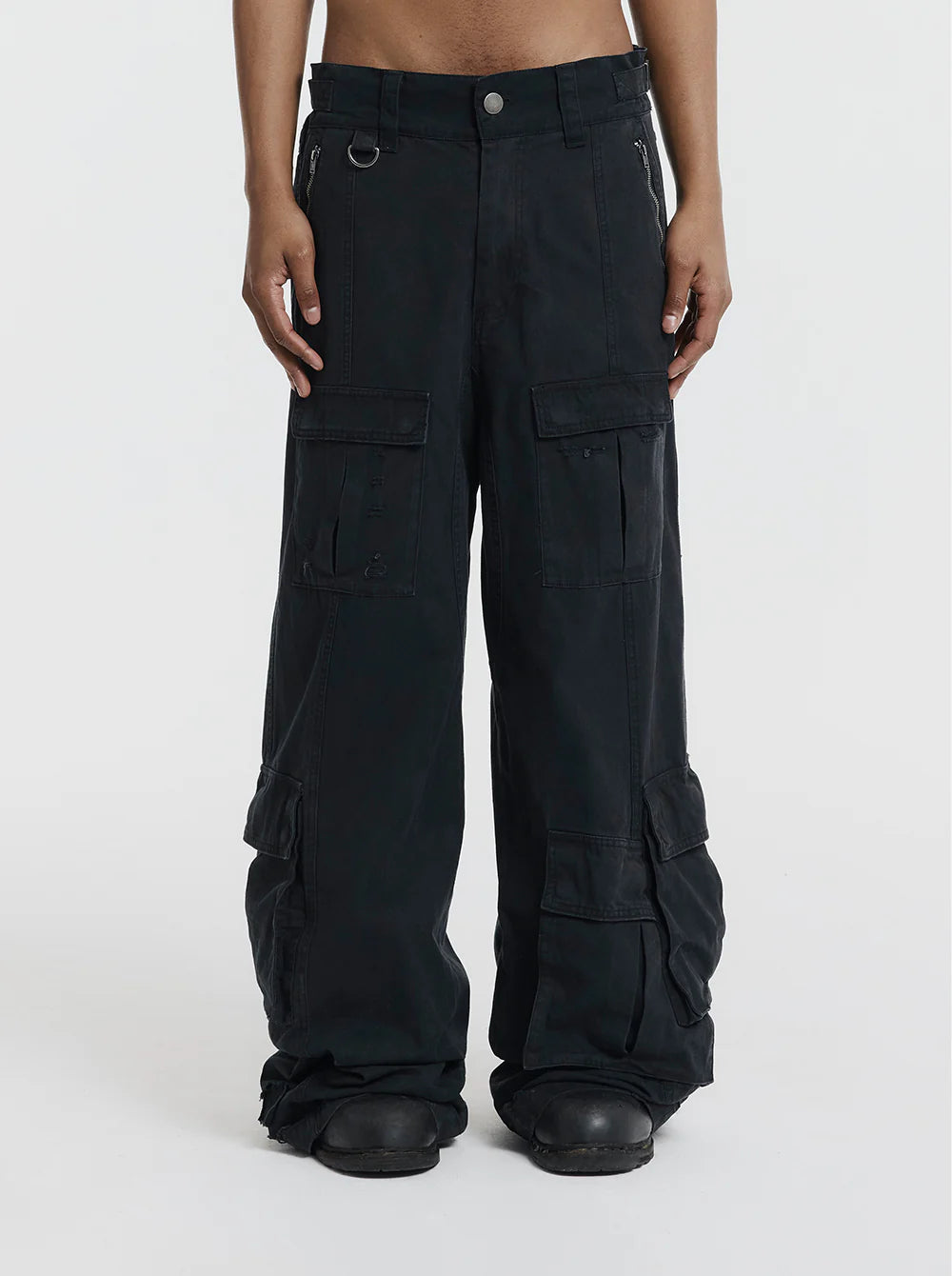 MOONLIGHT MANSION Military Cargopants Black