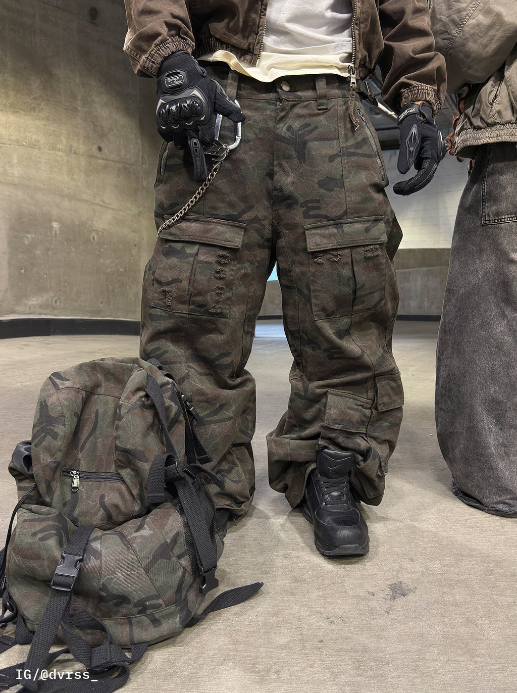 MOONLIGHT MANSION Military Cargopants Camo