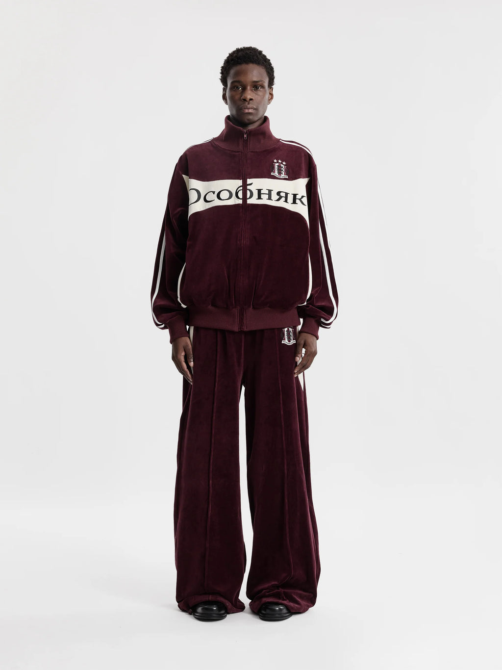 MOONLIGHT MANSION Ocobhrk Velvet Jacket Bordeaux