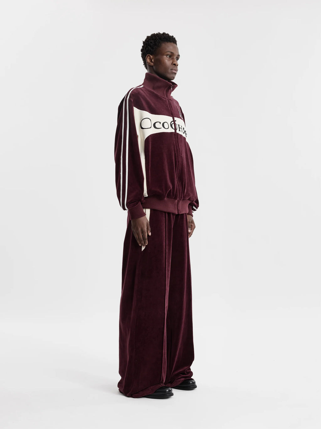MOONLIGHT MANSION Ocobhrk Velvet Jacket Bordeaux