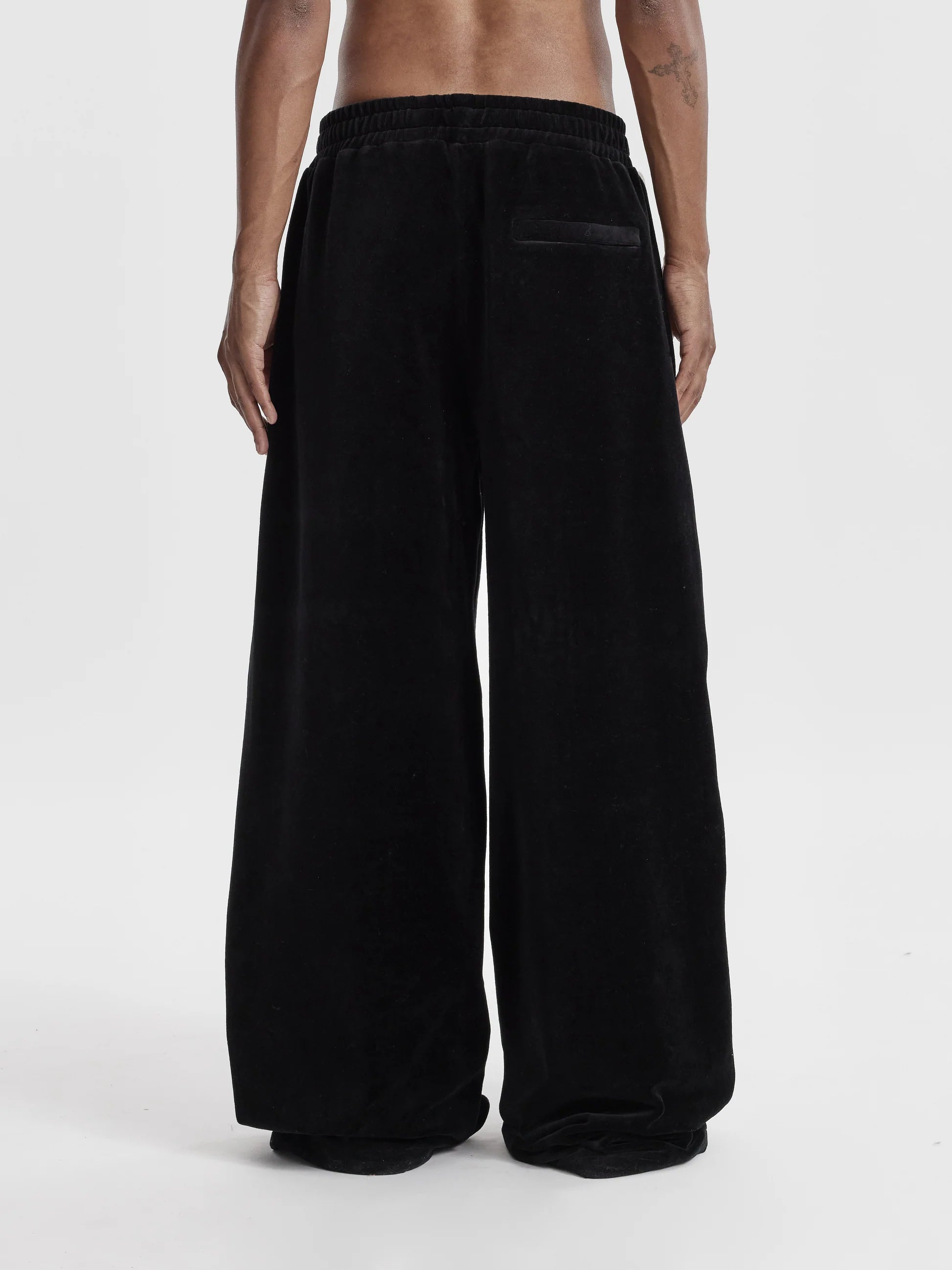MOONLIGHT MANSION Ocobhrk Velvet Pants Black